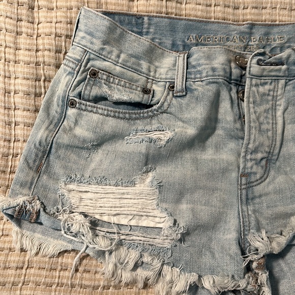 Light Wash Jean Shorts - Picture 2 of 5